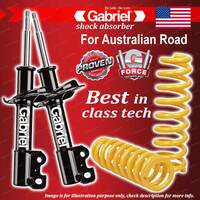 Front Gabriel Ultra Shocks + Lowered King Coil Springs for Mazda 3 BK BL PETROL