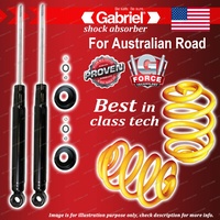 Rear Gabriel Ultra Shocks + Lowered King Coil Springs for Mitsubishi Galant HJ