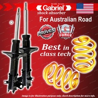 Front Gabriel Ultra Shocks + Lowered King Coil Springs for Mitsubishi Lancer CE