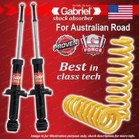 Rear Gabriel Ultra Shocks + STD King Coil Springs for Mitsubishi Lancer CJ FWD