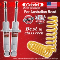 Front Gabriel Ultra Shocks + Raised King Springs for Mitsubishi Triton 4WD ML MN