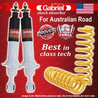 Front Ultra Shocks + Raised Comfort King Springs for Nissan Navara D40 05-15
