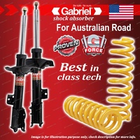 Rear Gabriel Ultra Shocks + Raised King Coil Springs for Nissan X-Trail T30