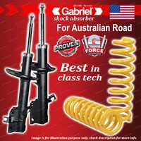 Front Gabriel Ultra Shocks + Raised King Springs for Nissan X-Trail T31 PETROL