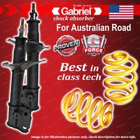 Front Gabriel Ultra Shocks + Lowered King Coil Springs for Subaru Forester SF5