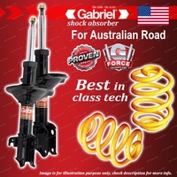 Front Gabriel Ultra Shocks + Lowered King Coil Springs for Subaru Forester SG9