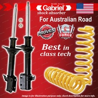 Rear Gabriel Ultra Shocks + STD King Coil Springs for Subaru Forester SF5 All