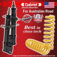 Front Gabriel Ultra Strut Shocks + Raised King Springs for Subaru Forester SF5