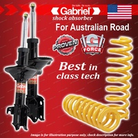 Front Gabriel Ultra Strut Shocks + Raised King Springs for Subaru Forester SG9
