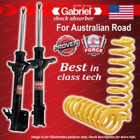 Rear Gabriel Ultra Strut Shocks + Raised King Springs for Subaru Forester SG9