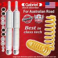 Front Shocks + Raised 100-300KG King Coil Springs for LandCruiser HDJ100 UZJ100