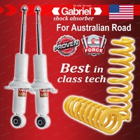 Front Gabriel Ultra Spring Seat Shocks + Raised Coil for Nissan Patrol Y62 13-On