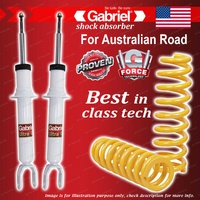 Front Gabriel Ultra Spring Seat Shocks + Raised King Coil for Ford Falcon FG FGX