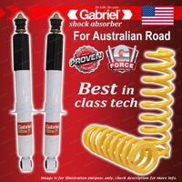 Front Gabriel Ultra Spring Seat Shocks + Raised King Coil for Holden Colorado RG