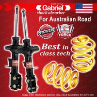 Front Gabriel Ultra Strut Shocks + Lowered King Coil for Holden Monaro CV6 01-04