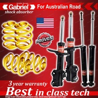 4 x Lowered Gabriel Shock + Coil Spring for Toyota Corolla ZRE152R 5/07-1/14