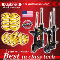 4 x Lowered Gabriel Shock + Coil Spring for Subaru Impreza incl WRX GG Hatch