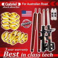 4 x Lowered Gabriel Shock + Coil Spring for Commodore Wagon VR VS 8CYL 7/93-8/97