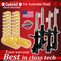 4x STD Gabriel Shock + Coil Spring for Mazda 323 Astina Protege BJ 1.6 1.8 105mm