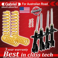 4 x STD Gabriel Shock + Coil Spring for Ford Laser KQ 1.6 1.8L Sedan Hatch 01-02