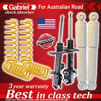 4 x Raised Gabriel Shock + Coil Spring for Toyota RAV 4 ACA33R AWD SUV LWB 06-13