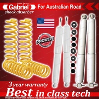 4 x Raised Gabriel Shock + Coil Spring for Jeep JK Wrangler SWB PETROL 17" Wheel