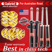 4 x Lowered Gabriel Shock + Coil Spring for BMW 3 Series E46 318 Sedan 1998-2005