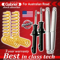 4 x Raised Gabriel Shock + Coil Spring for Jeep XH Commander All models 5/06-11