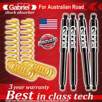 4 x Gabriel Shock + Lowered Coil Spring for Holden Commodore Wagon VB - VP 6CYL