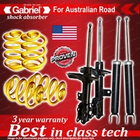 4 x Lowered Gabriel Shock + Coil Spring for Hyundai Elantra HD Sedan 10/06-5/11