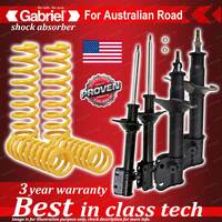 4 x Raised Gabriel Shock + Coil Spring for Subaru Forester SF5 All models 97-02