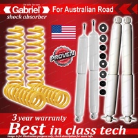 4 x Raised Gabriel Shock + Coil Spring for Jeep JK Wrangler LWB PETROL 3/07-15