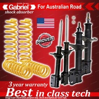 4 x STD Gabriel Shock + Coil Spring for Subaru Forester SF5 8/97-7/02