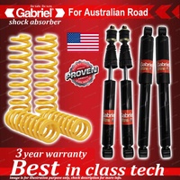 Front Rear Gabriel Shocks + Raised King Coils for Suzuki Jimny SN413 98-11
