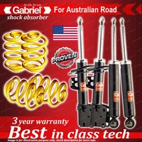 Front Rear Gabriel Shocks + Lowered King Coils for Ford Mustang FM FN 08/15 - On