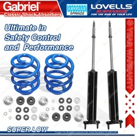 Front Super Low Gabriel Classic Shocks Lovells Springs for Falcon XD Alloy Head