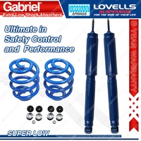 Rear Super Low Gabriel Extra Low Shocks Coil Springs for Holden Commodore VK VL