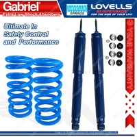 2 Rear STD Gabriel Extra Low Shocks + Lovells Springs for Holden Commodore VC VH