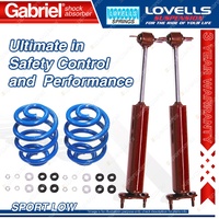Front Sport Low Gabriel Guardian Shocks + Lovells Springs for Ford Mustang 67-70