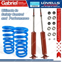 2 Front Gabriel Guardian Shocks + Lovells Springs for Pontiac Firebird Trans AM