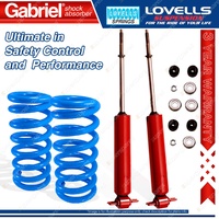 2 Front Gabriel Guardian Shocks + Lovells Springs for Mazda E Series E1600 E2000