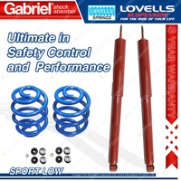 Rear Sport Low Gabriel Shocks + Lovells Springs for Commodore VN VP lowered susp