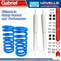 Front Gabriel LT Shocks + Lovells Springs for Landcruiser FZJ HZJ105 Linear Rate