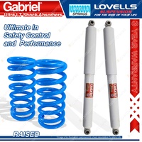 Rear Raised HD Gabriel Ultra LT Shocks + Lovells Springs for Nissan Terrano R20