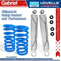 Rear Raised Gabriel Ultra LT Shocks Coil Springs for Holden Jackaroo UBS26 69 73