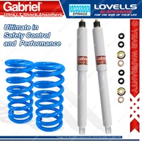 Rear Raised HD Gabriel Shocks + Lovells Springs for Prado GRJ KZJ KDJ RZJ120 SWB