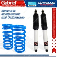 Rear Raised HD Gabriel Ultra PLUS Shocks + Lovells Springs for Prado RZJ VZJ95