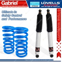 Rear Raised HD Gabriel PLUS Shocks + Lovells Springs for Mitsubishi Pajero NT NW