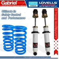 Front Raised Gabriel Ultra PLUS Shocks + Lovells Springs for Pajero NP NS NT NW