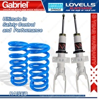 Front Raised Gabriel Ultra PLUS Shocks Lovells Springs for Volkswagen Amarok 2H